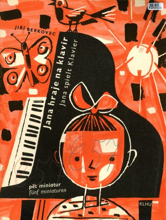 Jana hraje na klavír