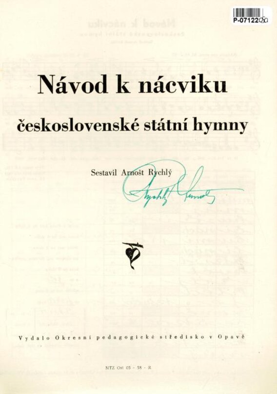 Návod k nácviku československé státní hymny