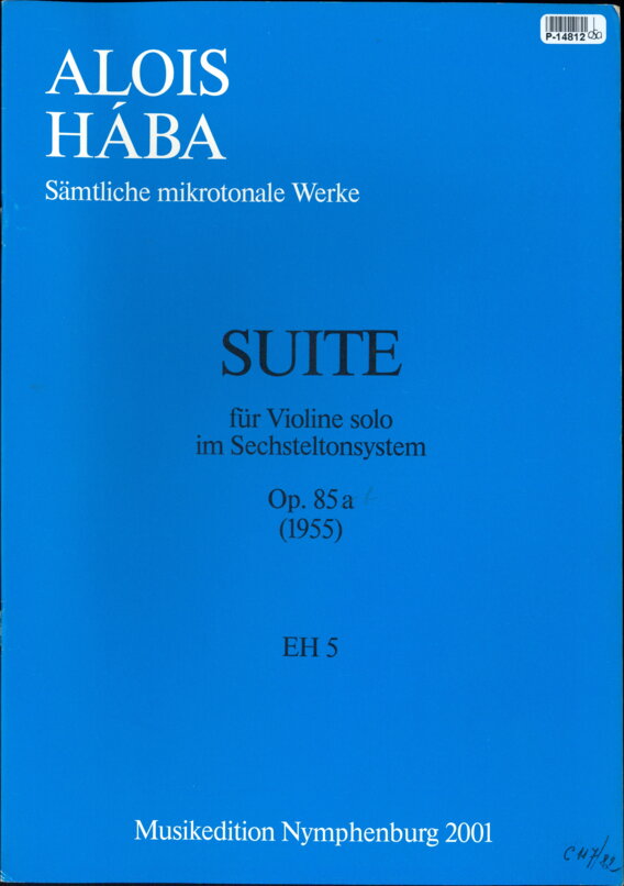 Suite für Violine solo im Sechsteltonsystem