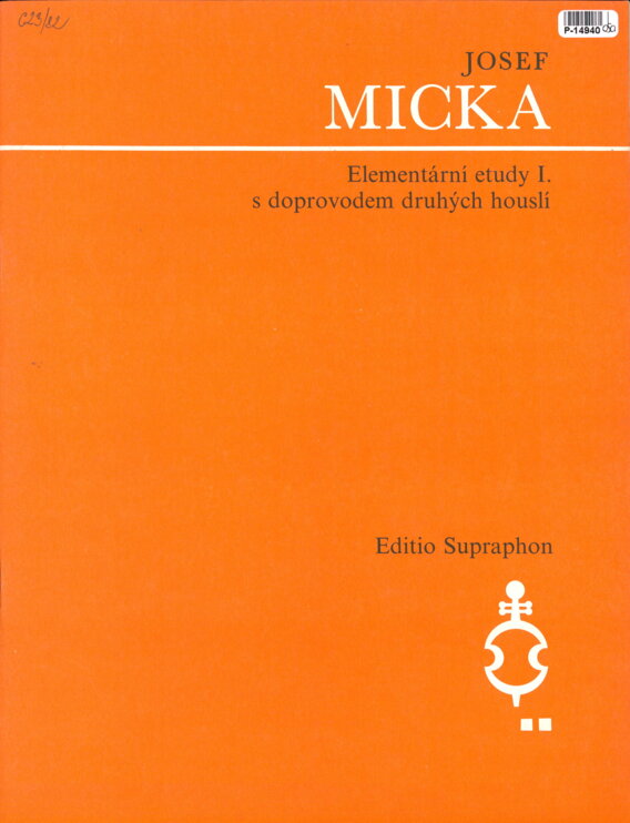 Elementární etudy I. s doprovodem druhých houslí
