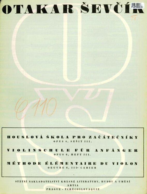 Houslová škola pro začátečníky sešit III.