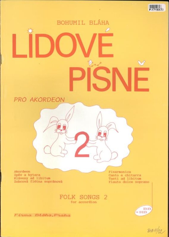 Lidové písně pro akordeon 2