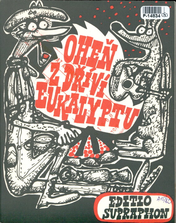 Oheň z dříví eukalyptu