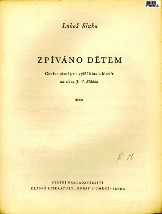 Zpíváno dětem