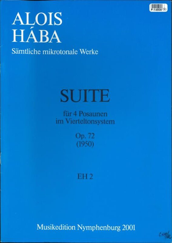 Suite für 4 Posaunen im Vierteltonsystem