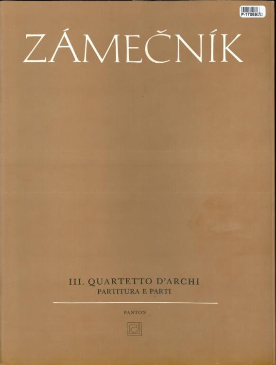 III. Quartetto d´archi