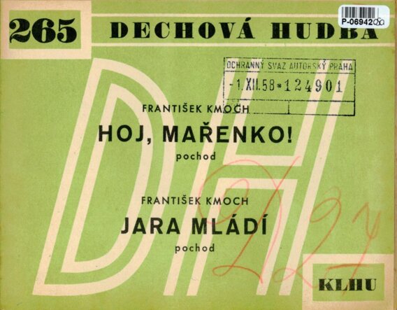 Dechová hudba 265 - Hoj, Mařenko!, Jara mládí