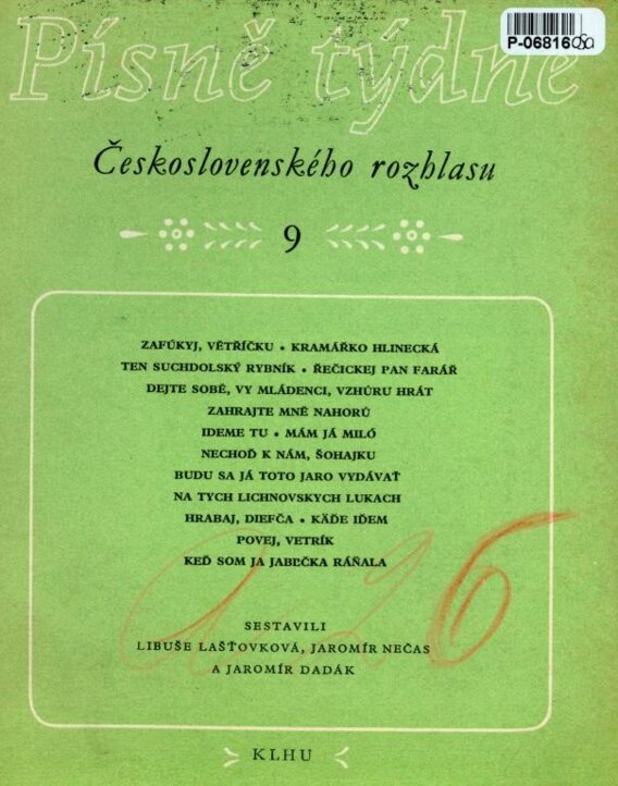 Písně týdne Československého rozhlasu 9