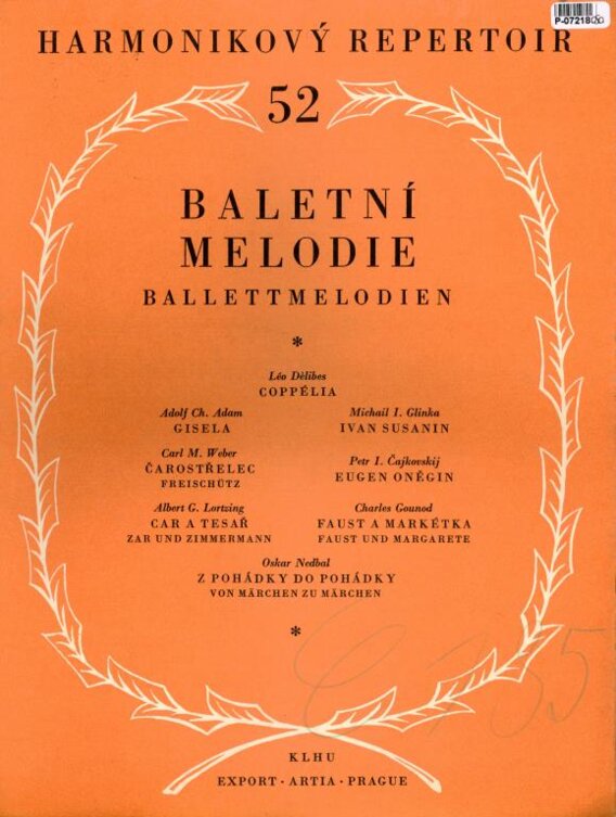 Harmonikový repertoir 52 - Baletní melodie