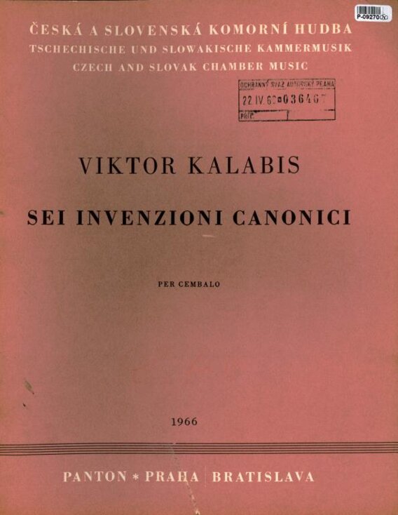 Sei invenzioni canonici