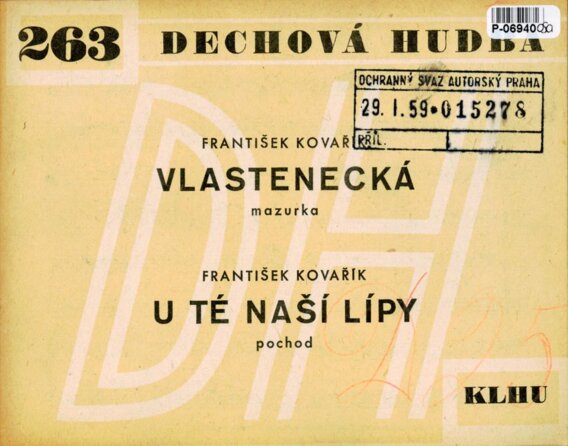 Dechová hudba 263 - Vlastenecká, U té naší lípy