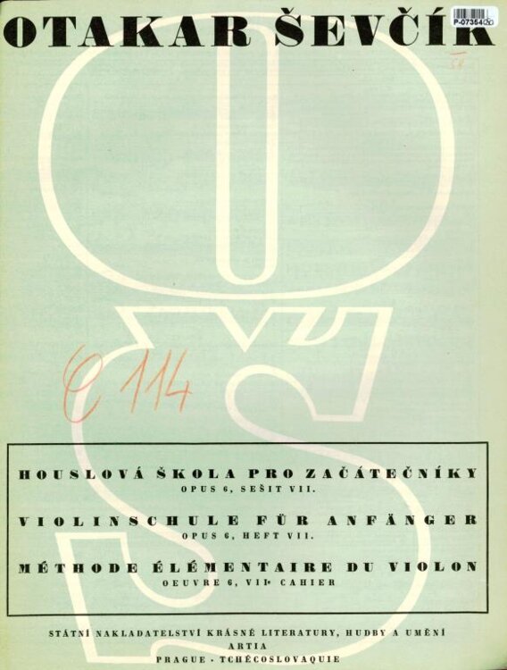 Houslová škola pro začátečníky sešit VII.
