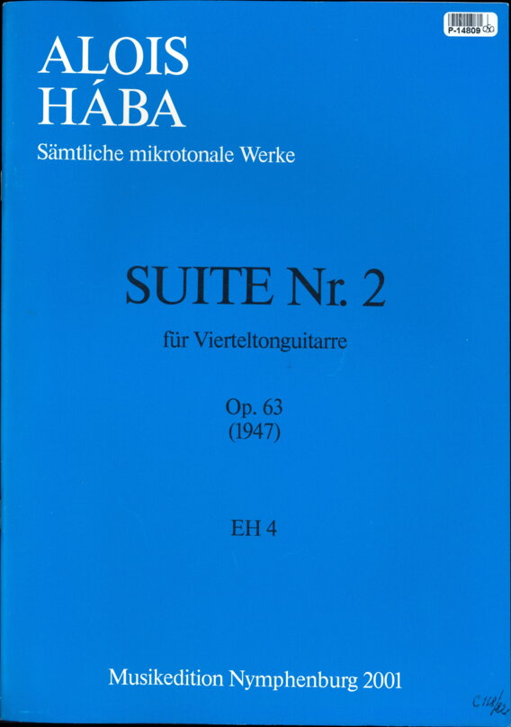 Suite Nr. 2 für Vierteltonguitarre