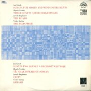 Jan Klusák - Sonata, Zbyněk Vostřák - Three sonets, Jarmil Burghauser - The roads, Václav Kučera - The pied piper
