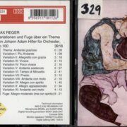 Zemlinsky - Sechs Geasänge für eine mittlere Stimme und Klavier, op. 13, Reger - Variationen und Fuge über ein Thema von Johann Adam Hiller für Orchester