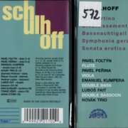 Schulhoff - Concertino fo flute, viola and double bass, Divertissement for oboe, clarinet and bassoon, Bassnachtigall, Symphonia germanica, Sonata erotica für solo-Müttertrompete