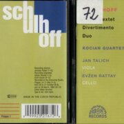 Schulhoff - Divertimento, Sextet, Duo for violin and cello