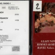 Glazunov - Oriental rhapsody, Rimsky-Korsakov - Piano concerto, Ravel - Valses nobles et sentimentales