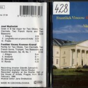 Krommer-Kramář - Partita, Družecký - Parthia, Mašek - Serenata, Mysliveček - Ottetto