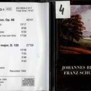 Brahms - Symphony No. 1, Schubert - Symphony No. 2