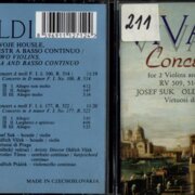 Antonio Vivaldi - Koncerty pro dvoje housle, smyčcový orchestr a basso continuo