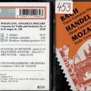 Bach - Piano Concerto No. 1 - Handel - Oboe concerto No. 3, Mozart - Violin concerto No. 4