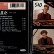 Brahms - Sonata No. 2, Waltzes for piano
