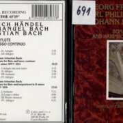 Georg Friedrich Händel, Carl Philipp Emanuel Bach, Johann Sebastian Bach - Sonatas for flute and harpsichord