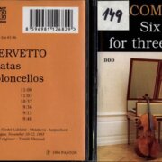 Giacomo Cervetto - Six sonatas for three violoncellos