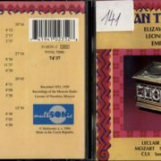 Leclair - Sonata for two violins, Mozart - Sonatas for piano and violin, Cui - sonata for violin and piano