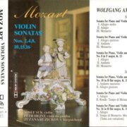 Mozart violin sonatas nos. 2, 4, 8, 10, 15, 16