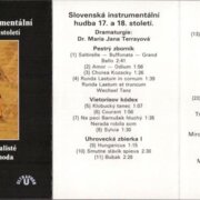 Slovenská intrumentální hudba 17. a 18. století