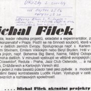 Michal Filek aktuální projekty