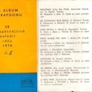IX. Album Supraphonu - 38 nejúspěšnějších melodií roku 1970