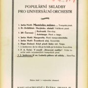 Populární skaldby pro universální orchestr