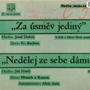Hudba dechová č. 2333/2334 - Za úsměv jediný, Nedělej ze sebe dámu