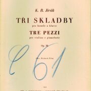 Sbírka populárních skladeb č. 123 - Tři skladby pro housle a klavír