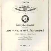Sbírka starých Českých skladeb 4 - Zde v nejtemnějším hrobě