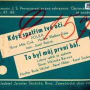Harmonie J .S. č. 87.- 88. - Když spatřím tvé oči, To byl můj první bál