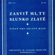 Zpěv - kytara - harmonika č. 417 - Zasviť mi, ty slunko zlaté