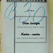 Jazzový orchestr F. V. M. - Očím černým, Nevím - nevím