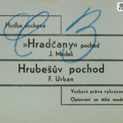 Hudba dechová - Hradčany, Hrubešův pochod