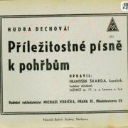 Hudba dechová 261 - Příležitostné písně k pohřbům