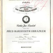 Sbírka starých Českých skladeb 2 - Před Mariánským obrázkem
