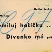 Hudba dechová - Nemiluj hošíčku, Dívenko má