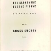 Tri slovenské ludové piesne