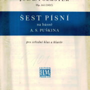 Šest písní na básně A. S. Puškina