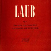 Études de concert cadences