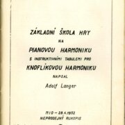 Základní škola hry na pianovou harmoniku