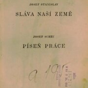 Sláva naší země, Píseň práce